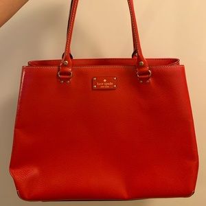 KATE SPADE Red Leather Purse